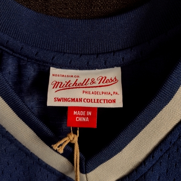 NWT ALLEN IVERSON GEORGETOWN HOYAS 95'-96' MITCHELL & NESS NAVY JERSEY SIZE XXL - Picture 10 of 16